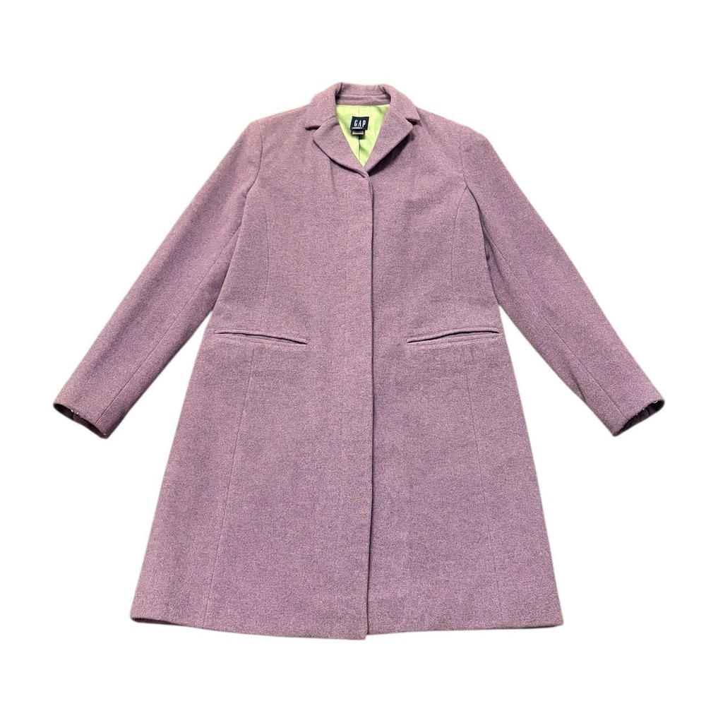 GAP Vintage Y2K Lavender Wool Cashmere Pea Coat | Old Money Luxury | Size S